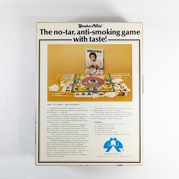 Vintage board game Smokers Wild, anti smoking game for 2 - 6 players age 12+ - Picture 5 of 16